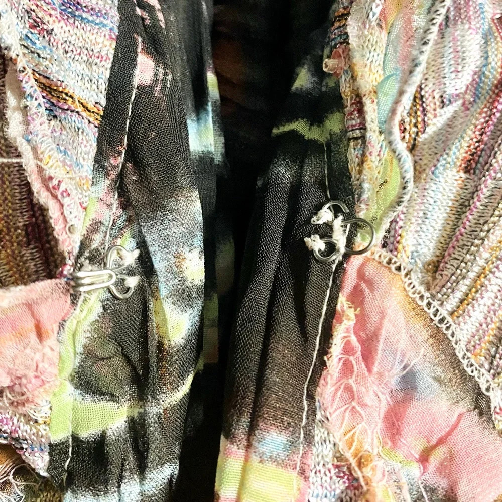 Women's Multicolor Ruffled Jacket - Picture 8 of 9